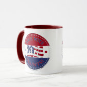 2024投票カウントUSAフラグ マグカップ (正面左)