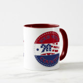 2024投票カウントUSAフラグ マグカップ (正面右)