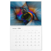 2024抽象的カレンダー カレンダー (1月 2026)