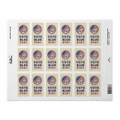 2024救年の選挙で民主的な投票が行われた ラベル (フルシート)