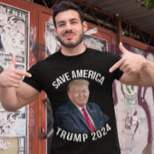 2024救年アメリカ・トランプ大統領 Tシャツ