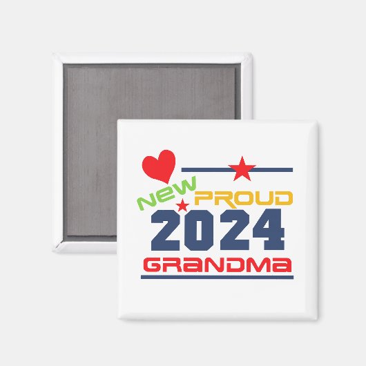 2024新しい誇りを持ったおばあちゃん磁石 マグネット (正面/裏面)