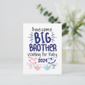 2024新ビッグブラザー待ちベビー兄弟姉妹 ポストカード (スタンド正面)