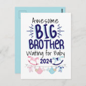 2024新ビッグブラザー待ちベビー兄弟姉妹 ポストカード (正面/裏面)