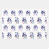 2024新ビッグブラザー待ちベビー兄弟姉妹 ラッピングペーパーシート (正面)