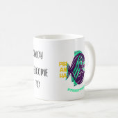 2024新企業の顔カスタム風刺 コーヒーマグカップ (正面右)