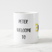 2024新企業の顔カスタム風刺 ジャンボコーヒーマグカップ (正面)