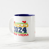 2024新誇りを持った母マツートーンコーヒーマグ ツートーンマグカップ (正面左)