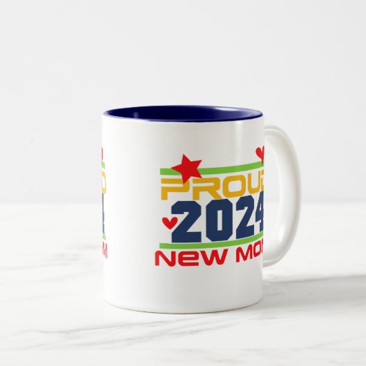 2024新誇りを持った母マツートーンコーヒーマグ ツートーンマグカップ (正面右)