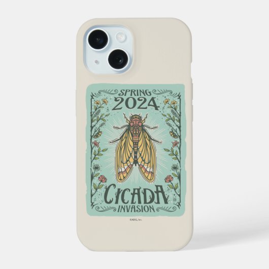 2024春チカダ侵入 iPhone 15ケース (裏面)