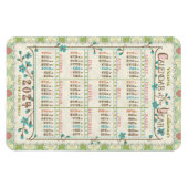 2024暦年のカスタム | ビクトリアンアールヌーボー マグネット (横)