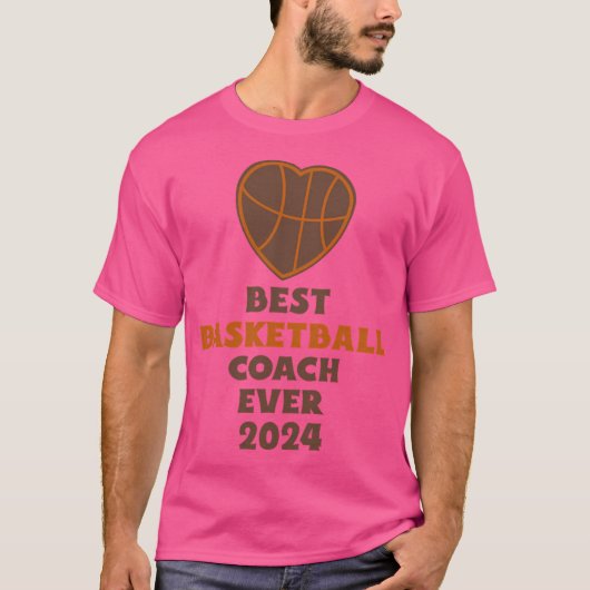 2024最高の年バスケットボールコーチ Tシャツ (正面)