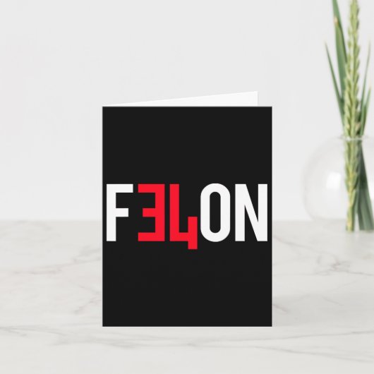 2024有罪判決を受けたフェロン&#；投票する理由 カード (正面)