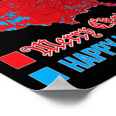 2024正確な選挙マップメリークリスマスハッピーN ポスター (角)