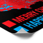 2024正確な選挙マップメリークリスマスハッピーN ポスター (角)