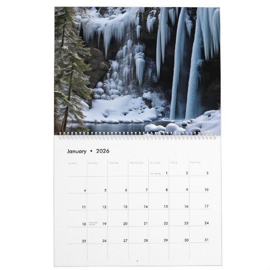 2024滝 カレンダー (1月 2026)