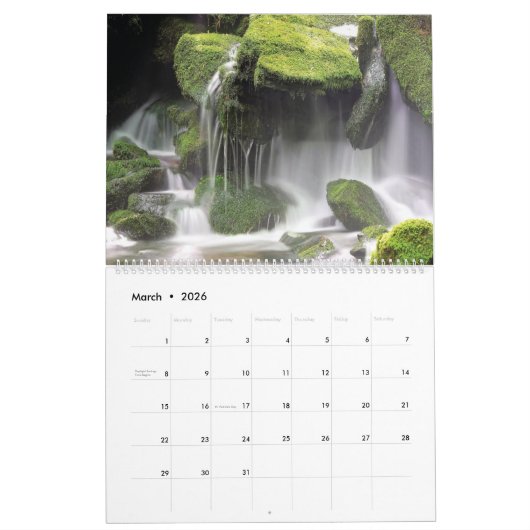 2024滝 カレンダー (3月 2026)