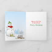 2024熟したバナナのクリスマスキャロリングおもしろい シーズンカード (内部)