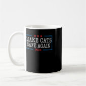2024猫好きで猫をおもしろい元気にする コーヒーマグカップ (左)