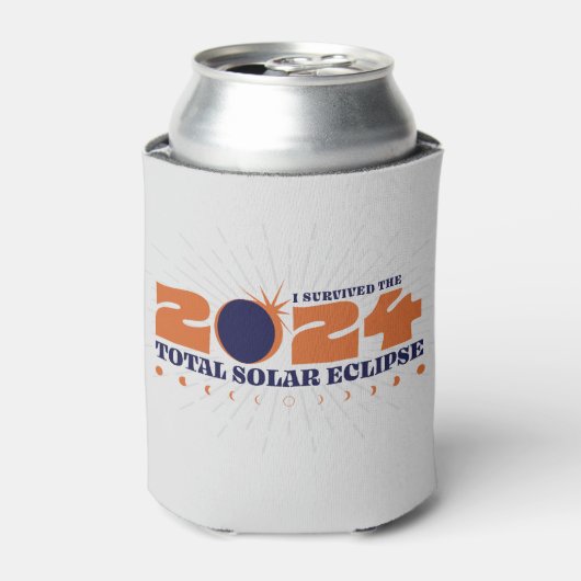 2024生き延び年の食太陽の食は涼しい 缶クーラー (缶正面)