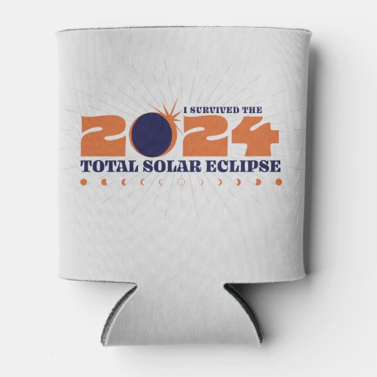 2024生き延び年の食太陽の食は涼しい 缶クーラー (正面)