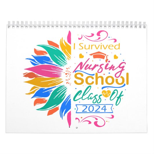 2024生き延び年のNuCalendarの看護学教室 カレンダー (カバー)