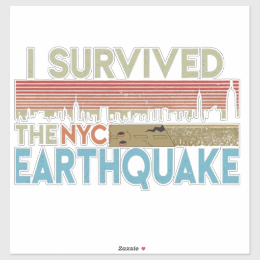 2024生き延び年4月5日「I The - NYC - Earthquake」 シール (シート)