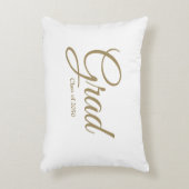 2024白金ゴールドスクリプトカスタム文字のGradクラス アクセントクッション (正面(垂直))