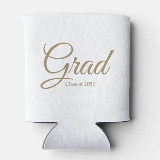 2024白金ゴールドスクリプトカスタム文字のGradクラス 缶クーラー (裏面)