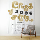 2024白金ゴールドレトロ卒業パーティーの背景 タペストリー (インサイチュ)