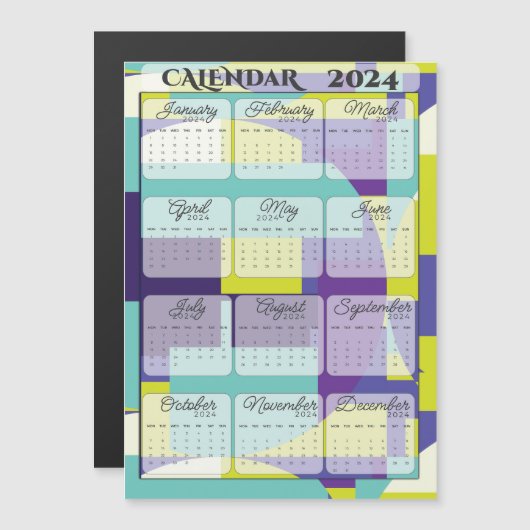 2024磁気カレンダー (正面/裏面)