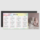 2024磁気カレンダー – カスタム写真 (正面/裏面)