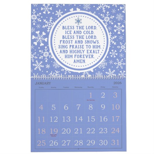 2024祈りの言葉カレンダー カレンダー (1月 2026)