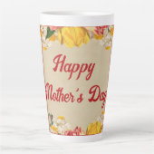 2024祝年の母の日(明るいフローラ) カフェラテマグ (正面)