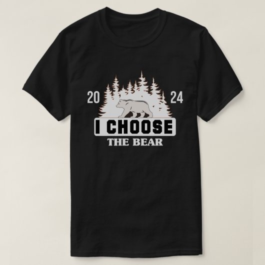2024私はクマを選択する強さと勇気を抱擁 Tシャツ (デザイン正面)