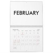 2024空白の年カレンダー カレンダー (2月 2027)