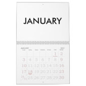 2024空白の年カレンダー カレンダー (1月 2027)