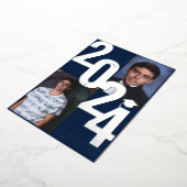 2024箔実在銀金属卒業写真 箔招待状 (回転した状態)