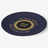 2024素晴らし年太陽の4月8日 ペーパープレート (アングル)