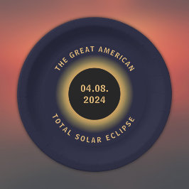 2024素晴らし年太陽の4月8日 ペーパープレート