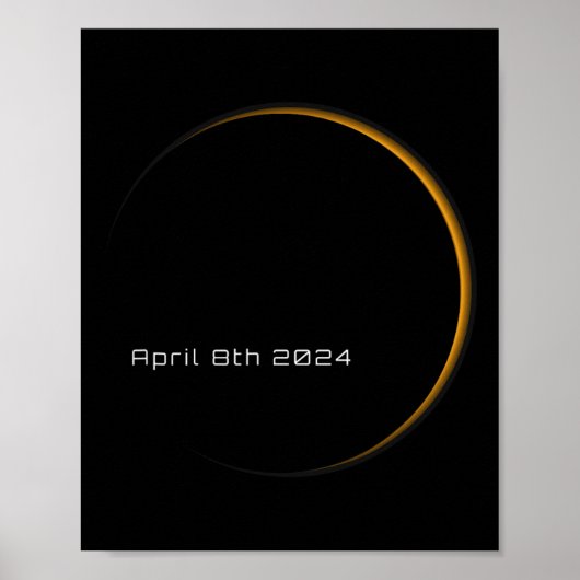 2024素晴らし年4太陽の月8日から米国日食 ポスター (正面)
