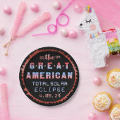 2024素晴らし年4太陽の月8日のアメリカ皆既日食 ペーパープレート (パーティー)
