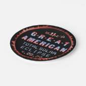 2024素晴らし年4太陽の月8日のアメリカ皆既日食 ペーパープレート (アングル)