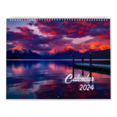2024美しい風景の写真旅行 カレンダー (カバー)
