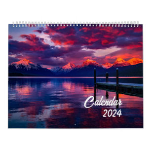 2024美しい風景の写真旅行 カレンダー