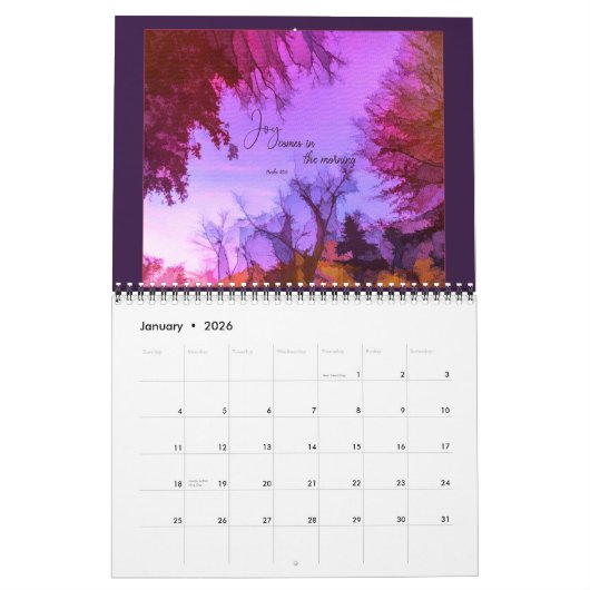 2024聖なる書物、 経典と勇気付けられるカレンダー カレンダー (1月 2026)