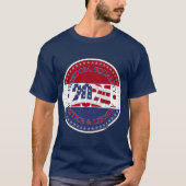 2024自由・平等・正義・自由アメリカ国旗 Tシャツ (正面)
