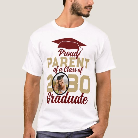 2024誇りを持った年パーソナライズされたの卒業生クラス Tシャツ (正面)