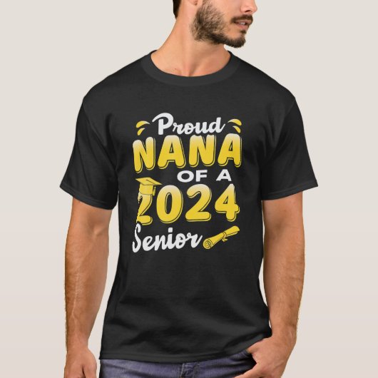 2024誇りを持った年卒業のNanaおもしろい Tシャツ (正面)