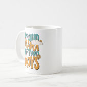 2024誇りを持った年2人の男の子の母の日のママ コーヒーマグカップ (正面左)